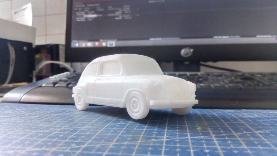 Fiat 600 Scale Model 3D Print 383172