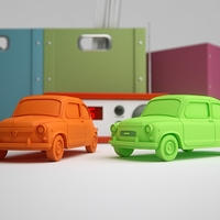 Small Fiat 600 Scale Model 3D Printing 383175