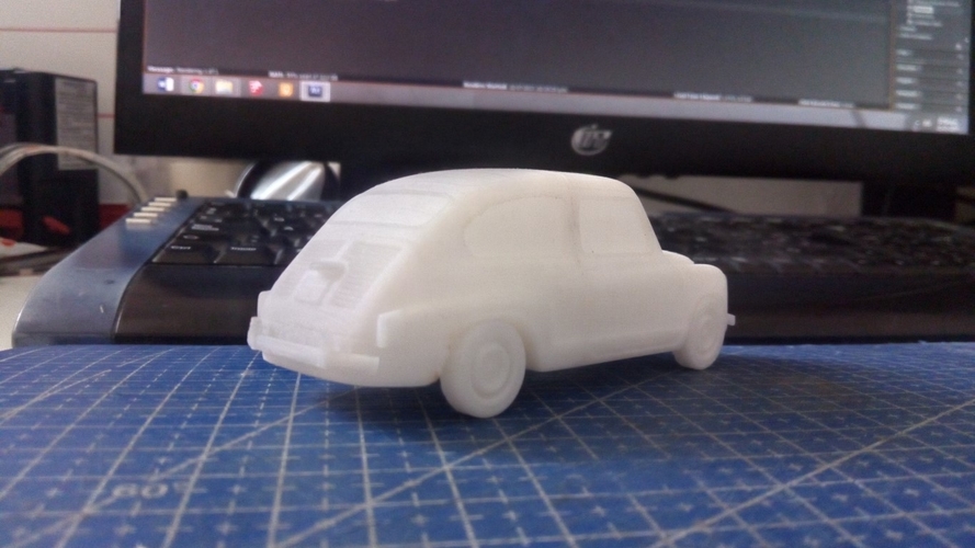 Fiat 600 Scale Model 3D Print 383180