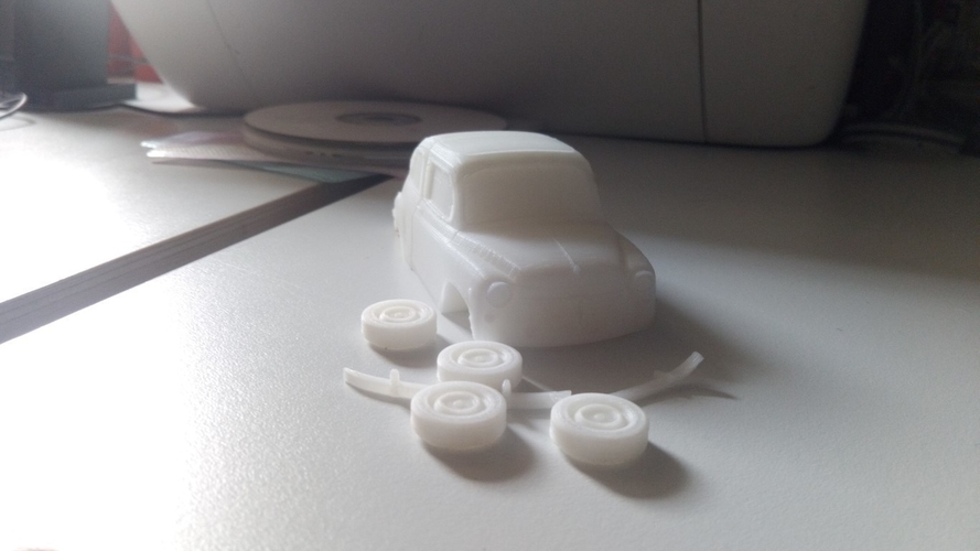 Fiat 600 Scale Model 3D Print 383183