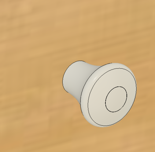 Wardrobe knob holder hook 3 different sizes 3D Print 383335