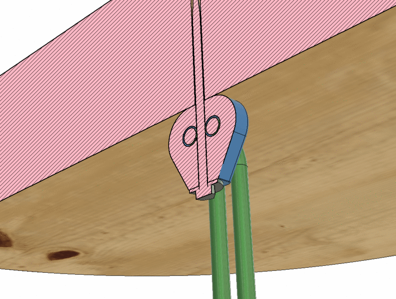 rope eyelet cable wire holder mount fastener