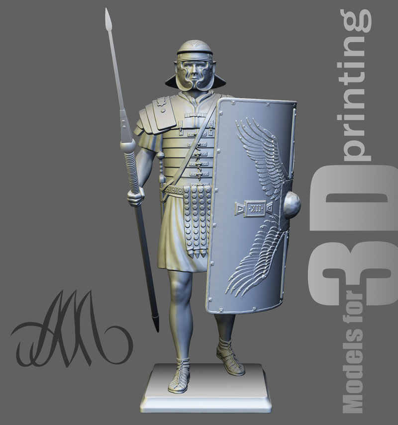 Roman Legionary (3D print model)