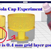 Small PCO 1881 Coca Cola cap with drink straw 3D Printing 383437