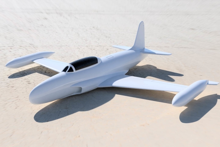 Avion jet T33 esc: 1/64 Facile à imprimer maquette 3D Print 383449