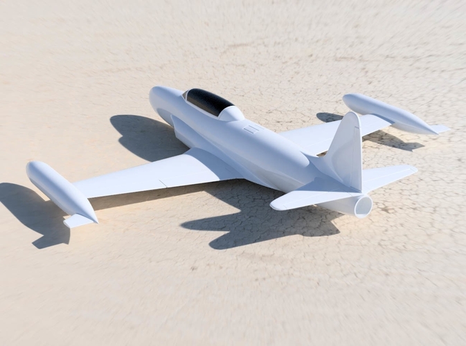 Avion jet T33 esc: 1/64 Facile à imprimer maquette 3D Print 383450