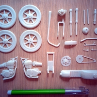 Small Moto Cafe Racer scalemodel 3D Printing 383491