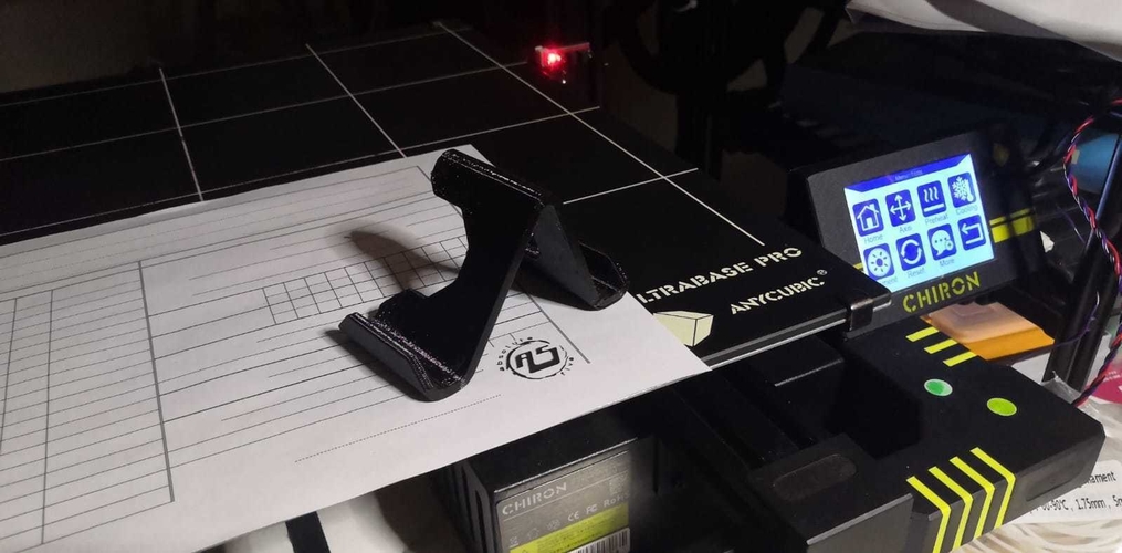 NoSupports Universal PhoneStand Model1 3D Print 383500