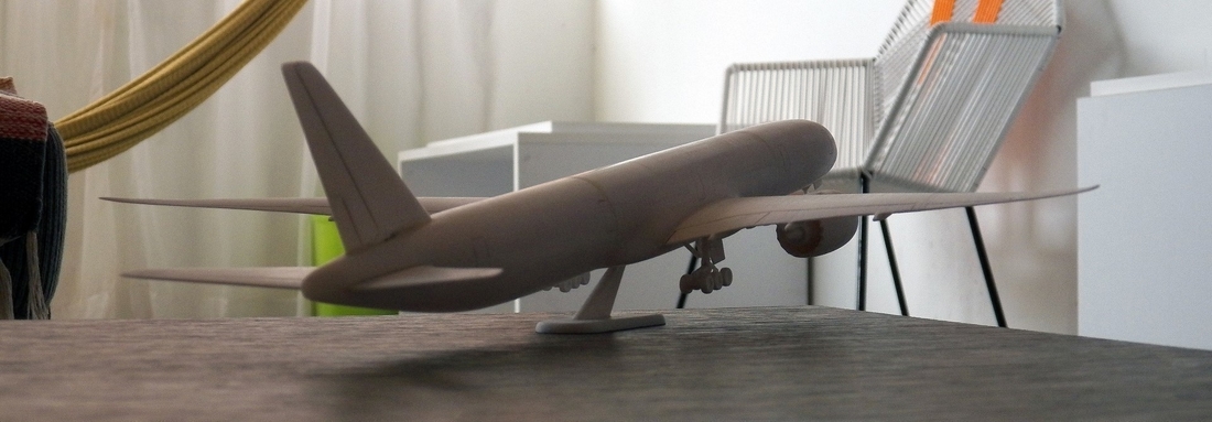 Boeing 777X aircraft scalemodel 3D Print 383551