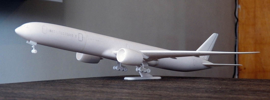 Boeing 777X aircraft scalemodel 3D Print 383552