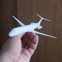 Small MD80 AIRCRAFT SCALE MODEL 3D Printing 383564