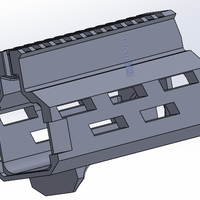 Small airsoft cz scorpion handguard gen1 3D Printing 383565