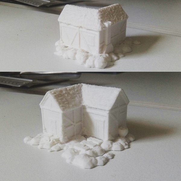 AOE House, at 1/87 scale