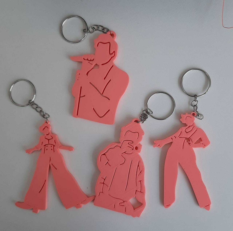 HARRY STYLES FINE LINE KEYCHAIN LLAVERO KIT 4 STL