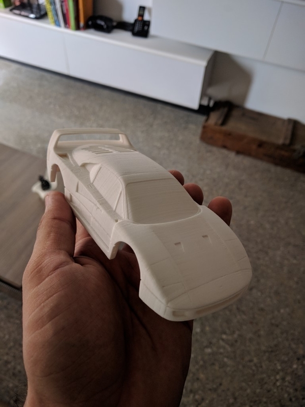 FERRARI F40 1:28 SCALE MODEL OPENZ COMPATIBLE (CHASSIS V4A)