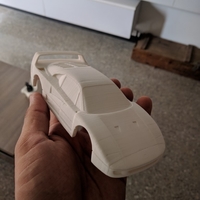 Small FERRARI F40 1:28 SCALE MODEL OPENZ COMPATIBLE (CHASSIS V4A) 3D Printing 383623