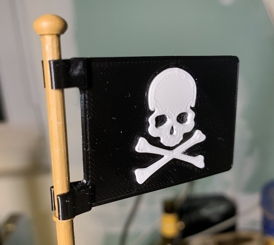 Bateau pirate playmobil drapeau pirate/pirate flag 3D Print 383629