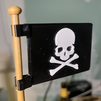 Small Bateau pirate playmobil drapeau pirate/pirate flag 3D Printing 383629