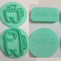 Small Among Us Cookie Cutters 3D Printing 383652
