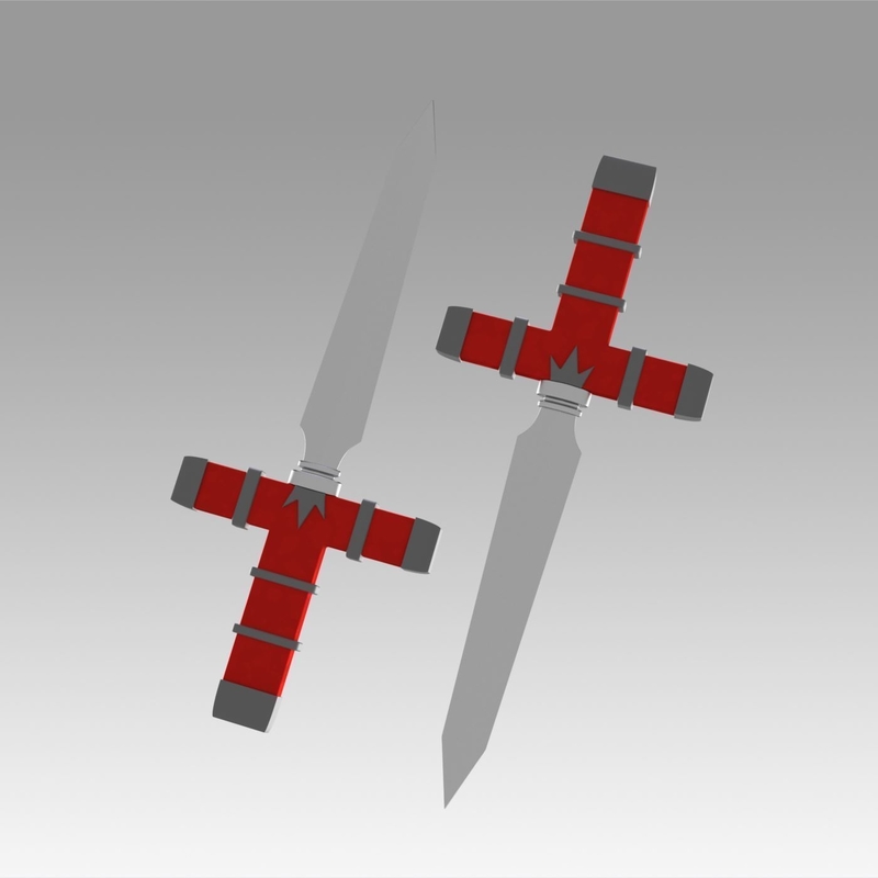 Togainu no Chi Rin Knife Cosplay Weapon Prop 