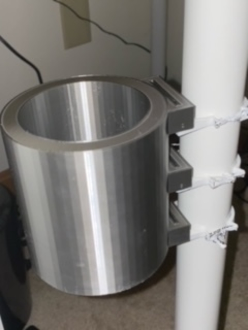 Attachable cup holder to desk leg