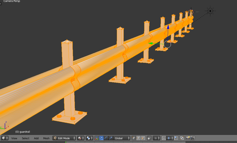 Road Safety Barrier guard rail 3D Print 383815