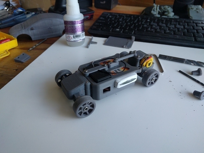 OpenZ v16c Chassis (1:28 3d printed RC) 3D Print 383908