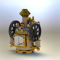 Steampunk digital clock - Thumbnail 2
