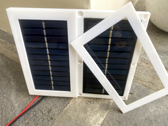 Slim Solar Panel Frame 3D Print 383966