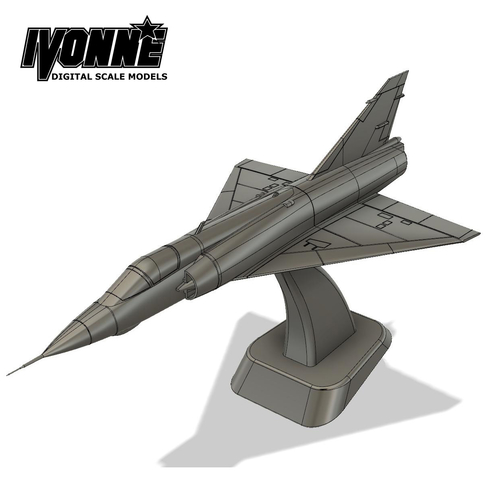 Mirage III Combat Aircraft 1:64 Scale Model 3D Print 384007