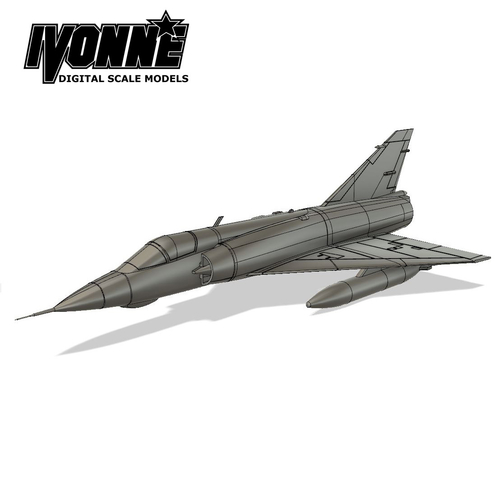 Mirage III Combat Aircraft 1:64 Scale Model 3D Print 384008
