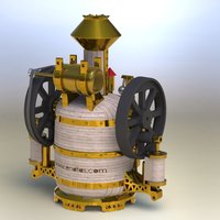 Steampunk digital clock - Thumbnail 8