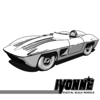 1958 CHEVROLET CORVETTE STINGRAY RACER CONCEPT - Thumbnail 1