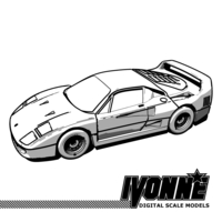 Ferrari F40 Super car 1:64 scale - Thumbnail 4