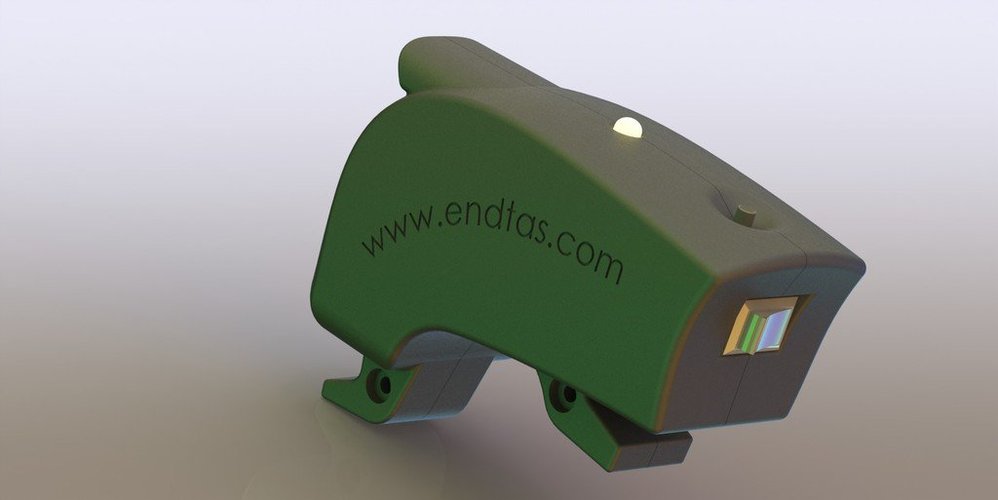 Solar Charged Intelligent LED Bike Light 3D Print 38405