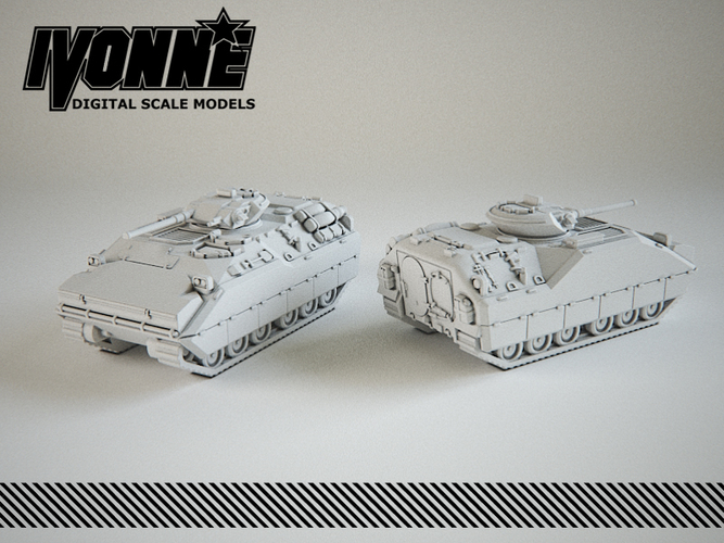 XM723 MICV Military Vehicle 3D Print 384081