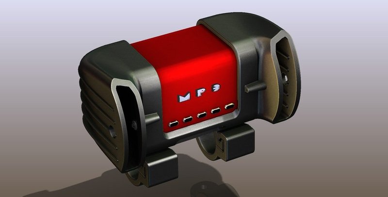 Mp3 player mount for bikes