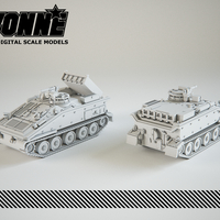 Small FV102 Striker MIlitary Vehicle 3D Printing 384127