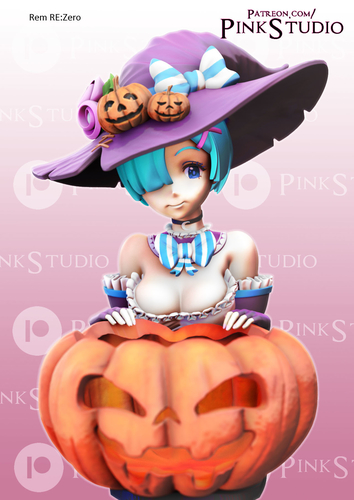 Halloween Rem Re:zero 3D Print 384301