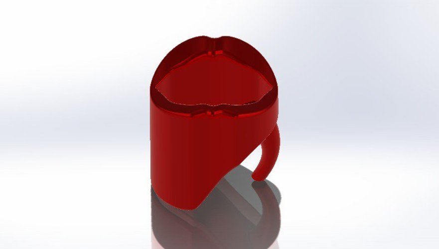 Lips Mug 3D Print 38431