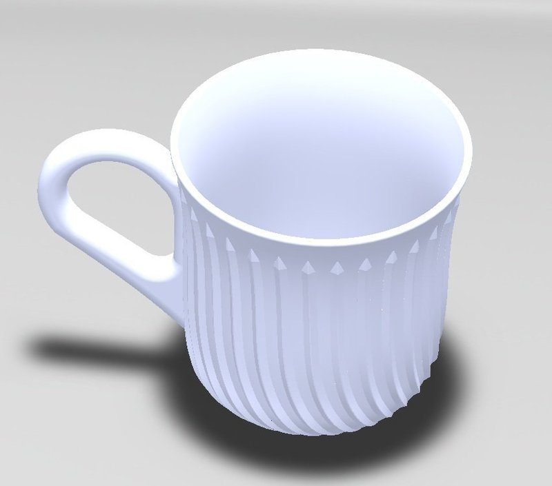 A stylistic cup