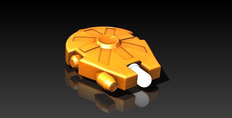 Millenium Falcon LED torch keychain 3D Print 38437