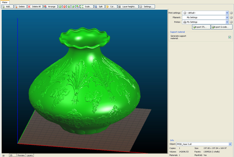 Vase model 1 3D Print 384454