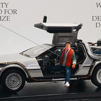 MARTY MCFLY DELORIAN BACK TO THE FUTURE FIGURINE MINIATURE - Thumbnail 1