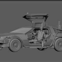 MARTY MCFLY DELORIAN BACK TO THE FUTURE FIGURINE MINIATURE - Thumbnail 5