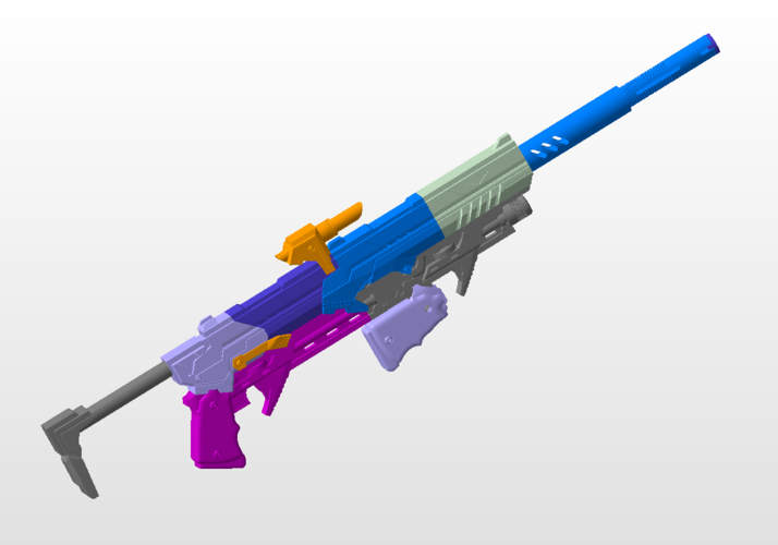 Red Hood Arkham Knight Rifle 3D Print 384578