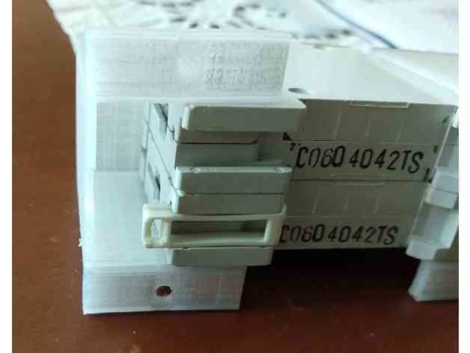 Wall mount for din rail switch or differential  3D Print 384618