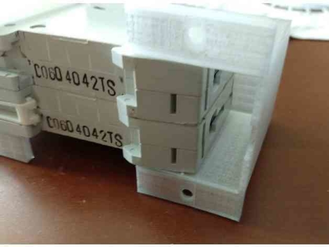 Wall mount for din rail switch or differential  3D Print 384622