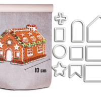 Small 3D HOUSE COOKIE CUTTER - CHRISTMAS THEME 3D Printing 384858