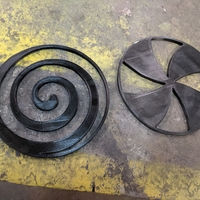 Christmas Decoration Lollipop Peppermint Stencil - Thumbnail 1